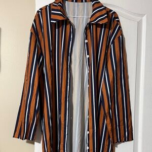 Sold Women  Jacket - Orange, Blue, White by